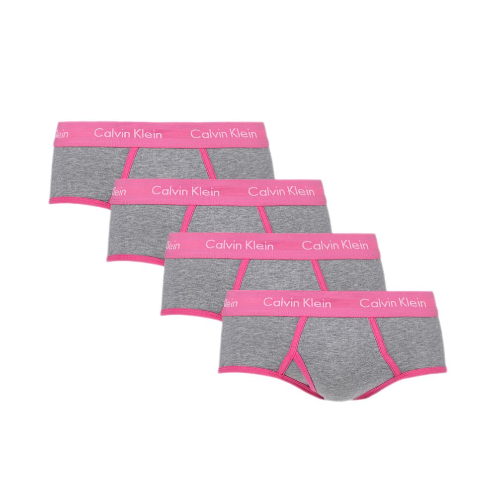 Мужские трусы брифы серые набор 4 в1 Calvin Klein CK52211