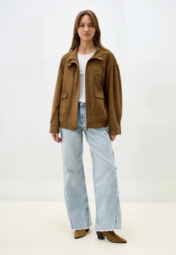 Куртка с замшевой фактурой