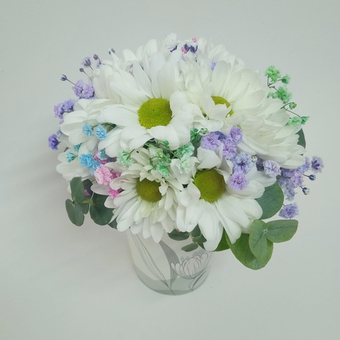 Букет в стаканчике Снежный