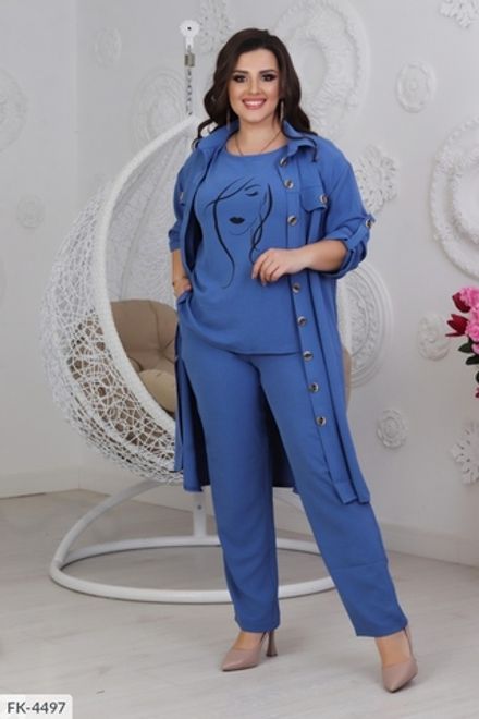 Костюм тройка FK-4497 Фабрика Моды Фото 1