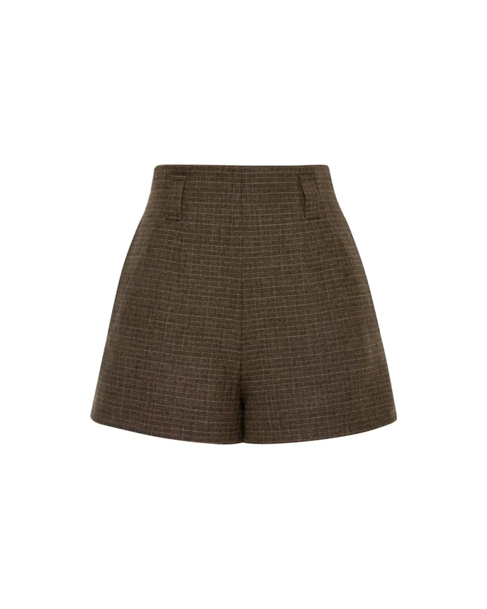 Шорты в клетку, Кофейный