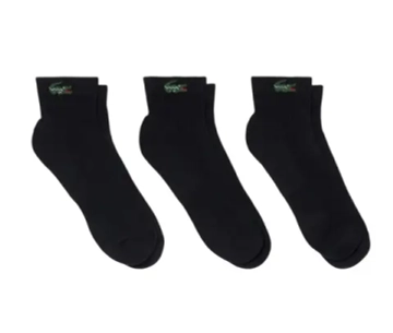 Теннисные носки Lacoste Low 3P - black