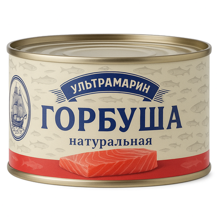 Горбуша натуральная Ультрамарин 240 гр