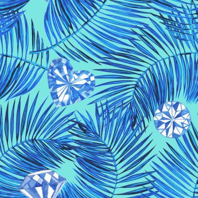 Пальма и кристаллы