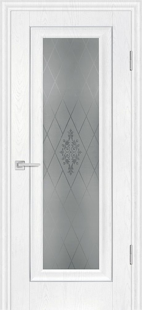 Дверь PSB-25 / Цвет Пломбир / Сатинат, пескоструйная обработка / Двери PROFILO PORTE