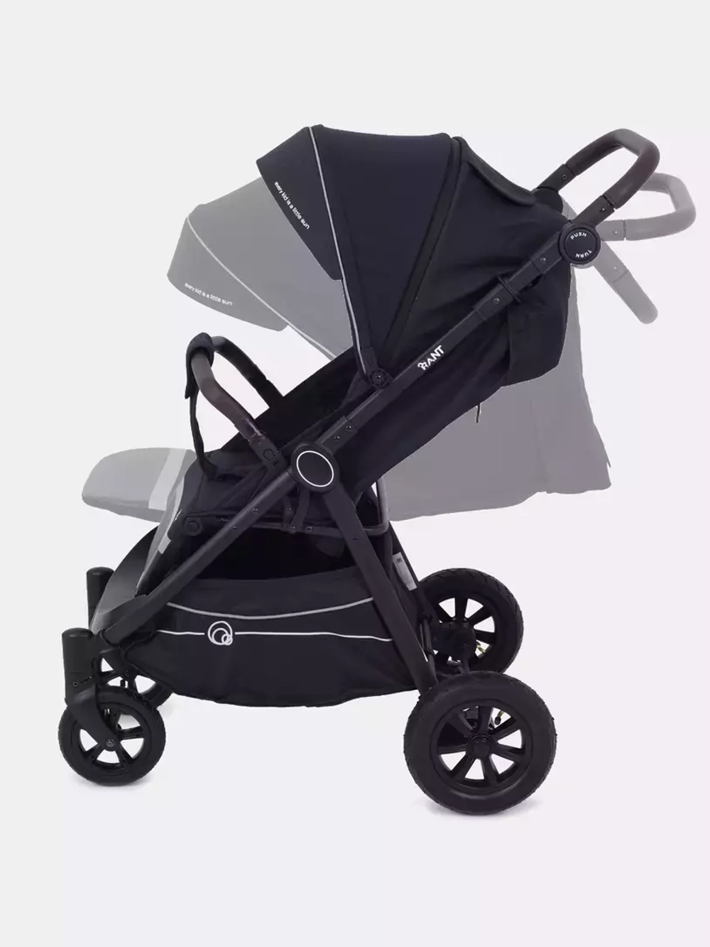 Коляска детская RANT "BEAT" Air RA850 Midnight Black