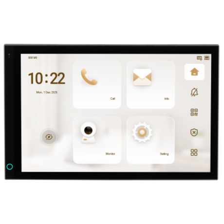 DHI-VTH5741A-WP Монитор видеодомофона IP 10.1 дюймовый с WiFi 2.4ГГц, (LInux), серый.