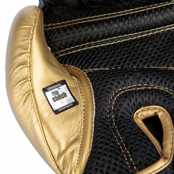 Перчатки боксерские Clinch Aero черно-золотые C135