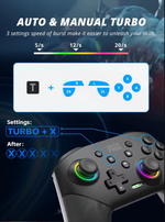 Джойстик беспроводной для ПК/Nintendo Switch RGB DATA FROG S80