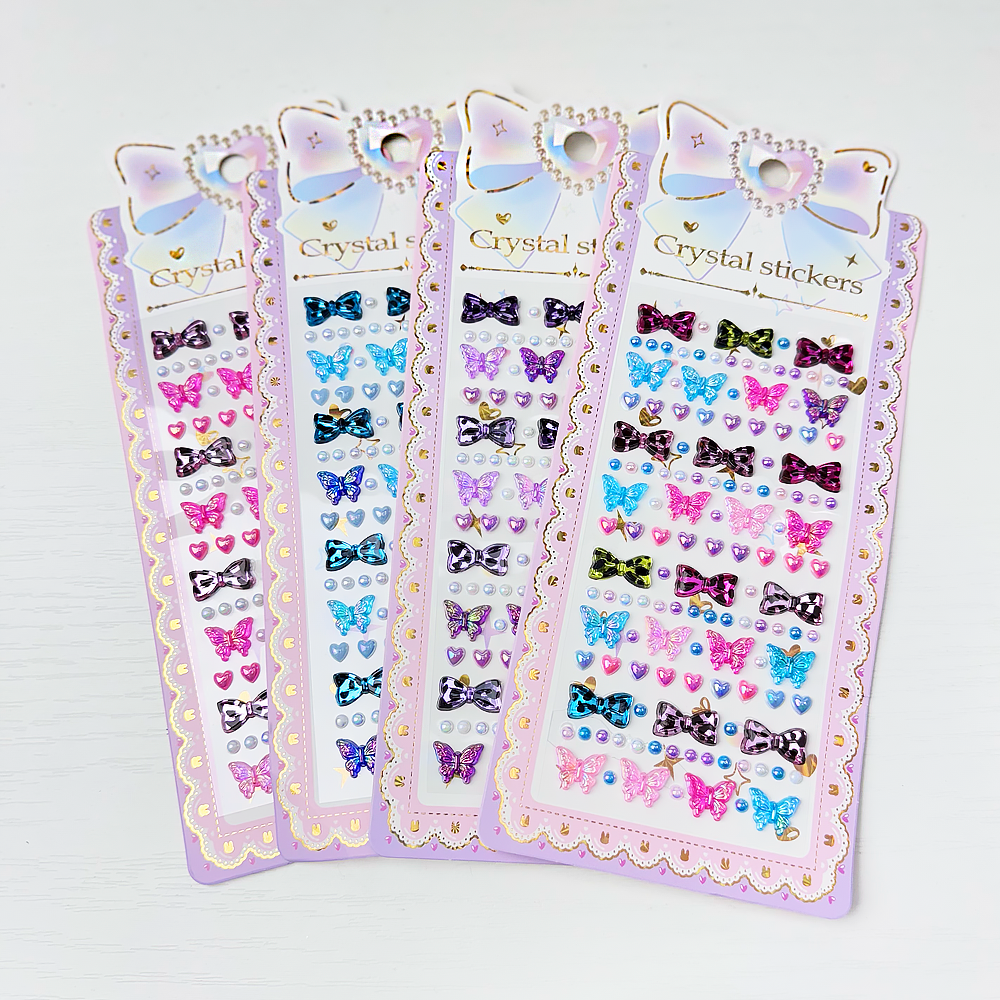 Наклейки Кристал бабочки