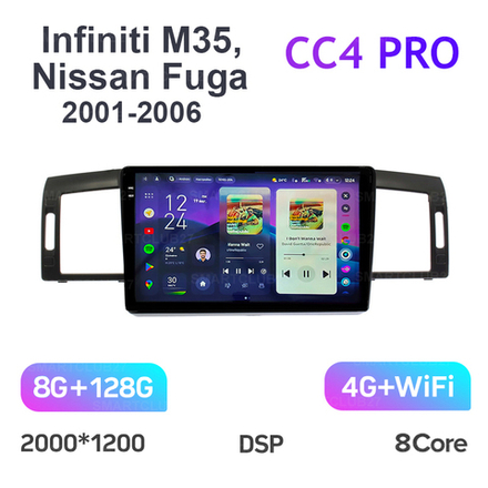 Teyes CC4 Pro 9" для Infiniti M35, Nissan Fuga 2007-2009