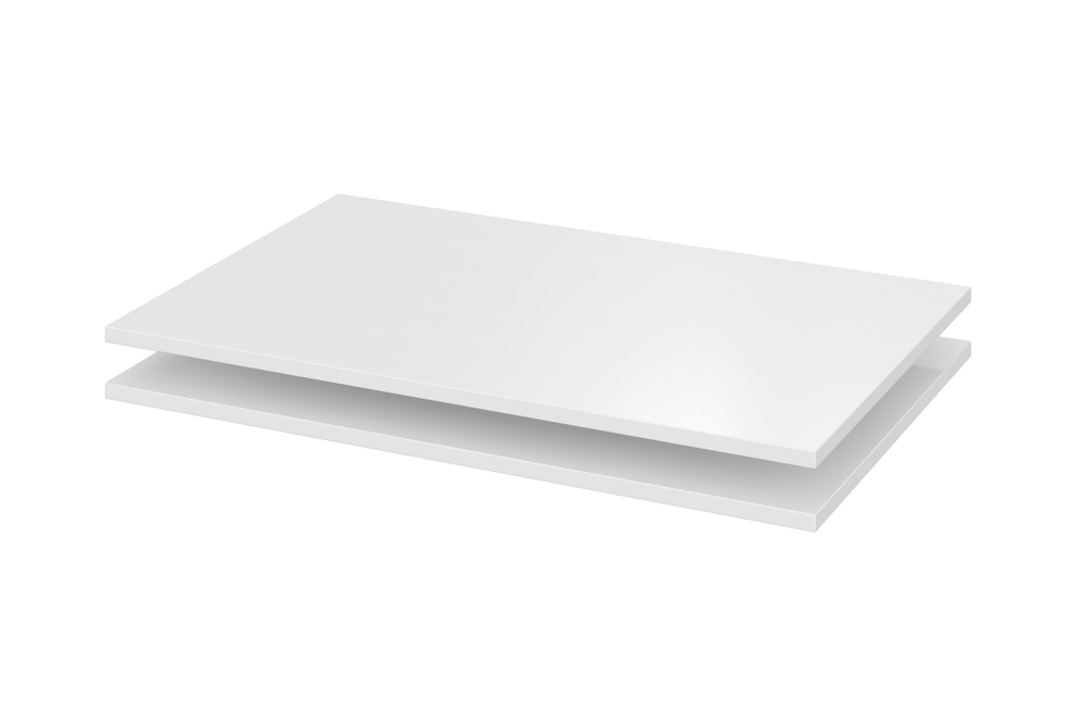 Шкаф распашной с наполнением (7 полок + 2 ящика + штанга) ШК 5 (1200), Белый