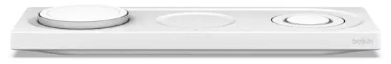 Беспроводная зарядная панель Belkin BoostCharge Pro 3-в-1 с MagSafe, белая