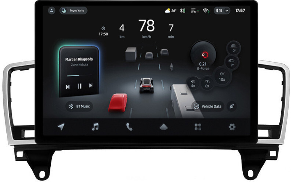 Магнитола Mercedes-Benz ML W166, GL X166 2011-2015 - Teyes CC4-PRO монитор 13" 2K QLED на Android 13, Snapdragon 778G, 8+128, AI, CarPlay, DSP, 4G SIM-слот