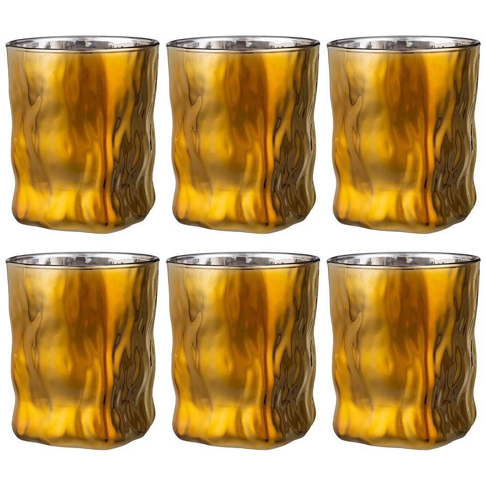 НАБОР СТАКАНОВ ИЗ 6 ШТ "ЧЕРНОЕ ЗОЛОТО" 300 МЛ