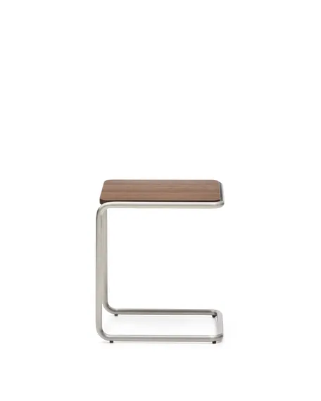 Журнальный столик Tarsel из 100% орехового шпона с конструкцией из матовой стали