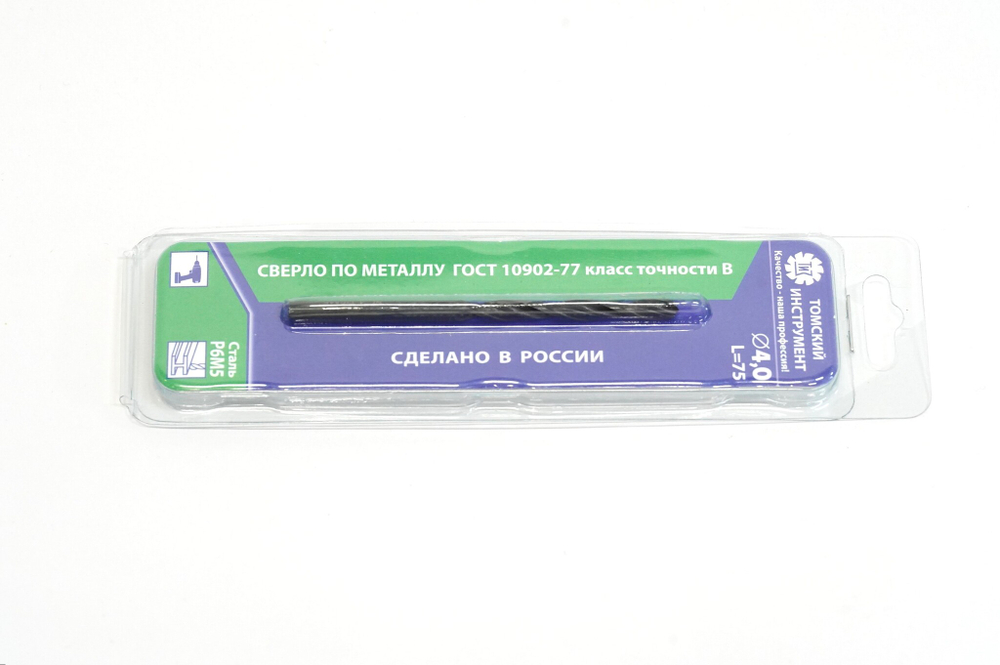 СВЕРЛО ПО МЕТАЛЛУ ТИЗ СЦП 10902 D4ММ 1ШТ