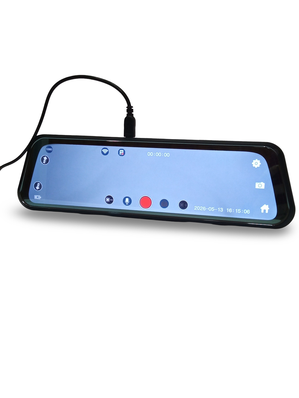 Видеорегистратор в авто в зеркале 9.66" Wi-fi BD+GPS 2камеры ZX999L