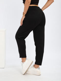 Брюки "Замша" черные