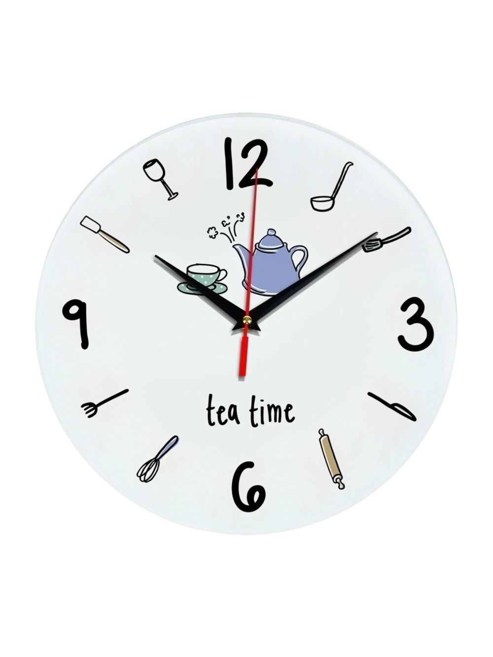Настенные часы Tea time Декор для дома, подарок