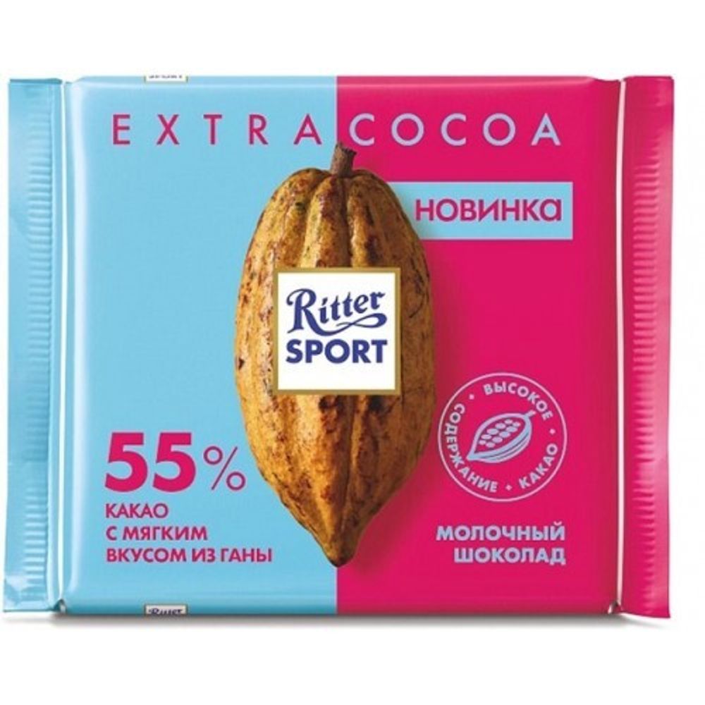 Ritter Sport Молочный шоколад, 55% какао, 100 гр