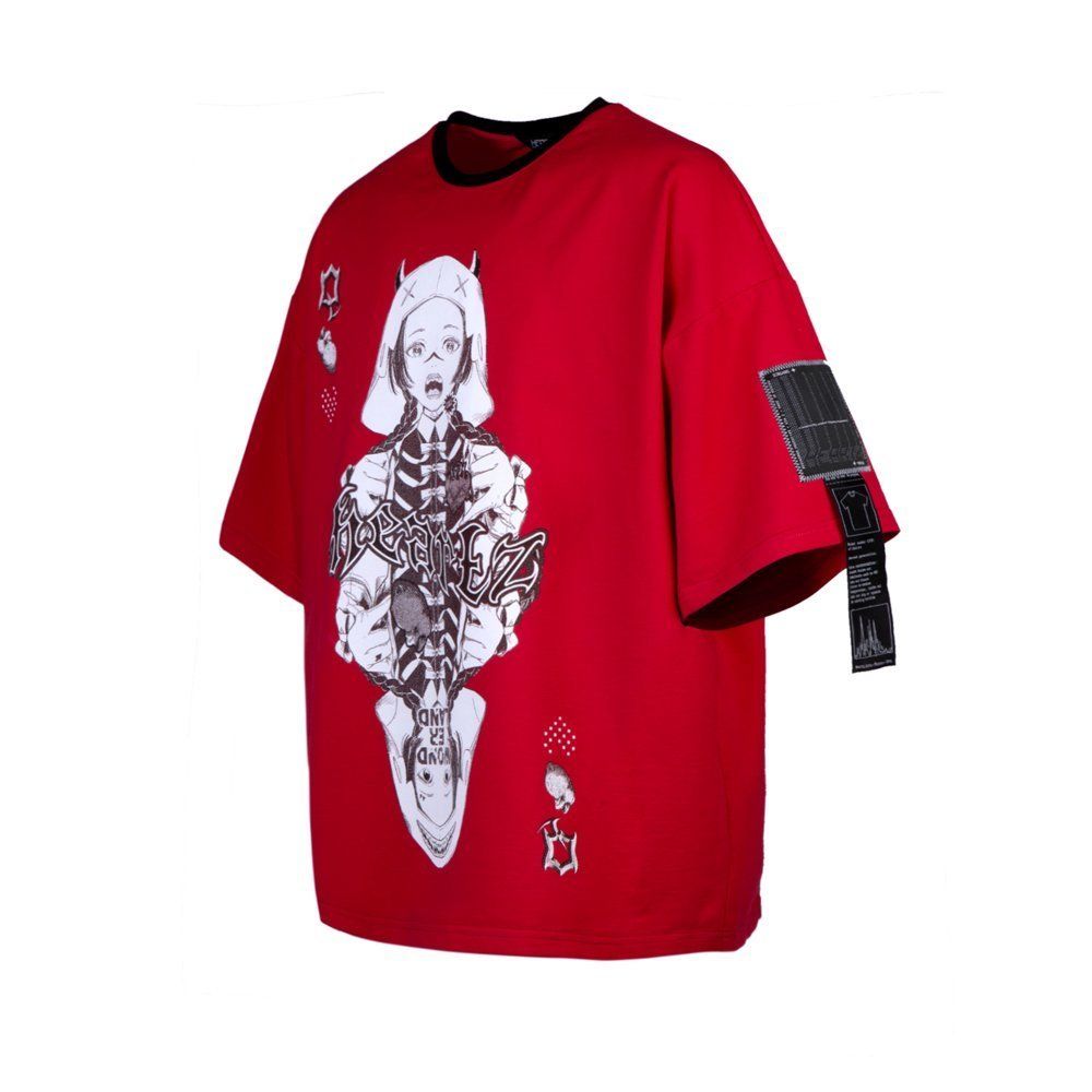 Футболка SS21 Won der Land Kimono Красная