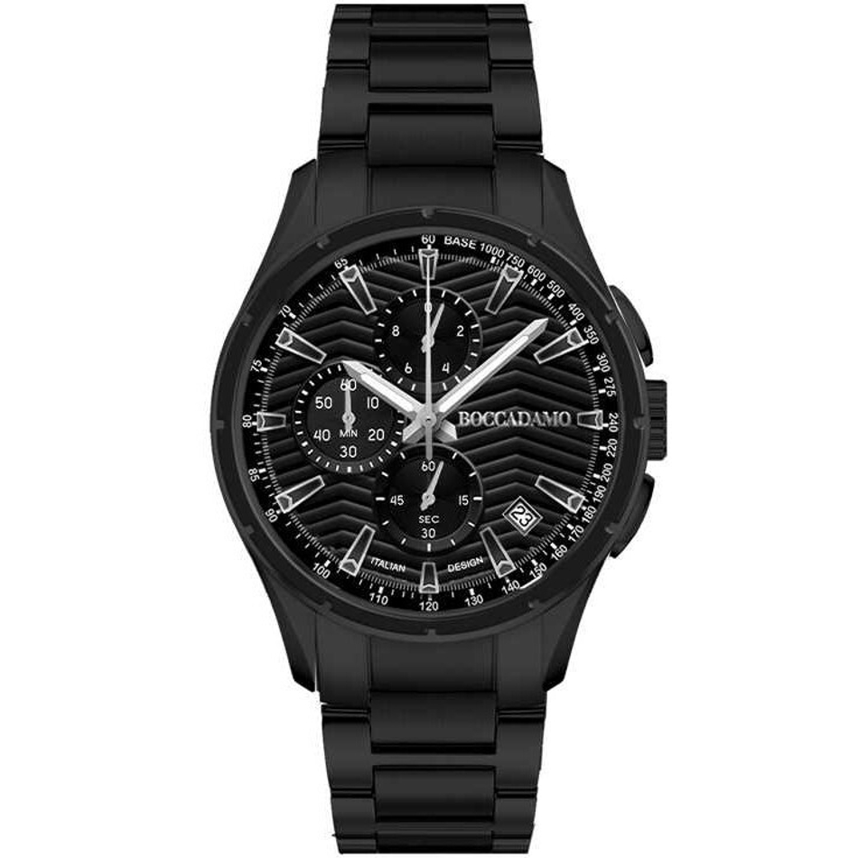 Часы Boccadamo Aggressive Black AG005 BW/BW с минеральным стеклом