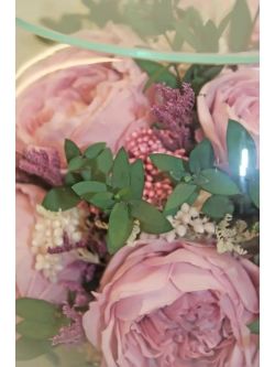 натуральные пионы в стекле, вакуум*