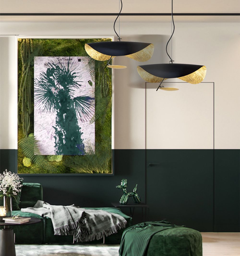 Подвесной светильник 8821P/S black/gold