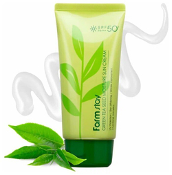Солнцезащитный крем с семенами зелен.чая Farmstay SPF50 Green Tea Seed Moisture Sun Cream SPF50+ PA+++ 70 мл.