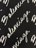 Модал Balenciaga черный с крупным белым лого