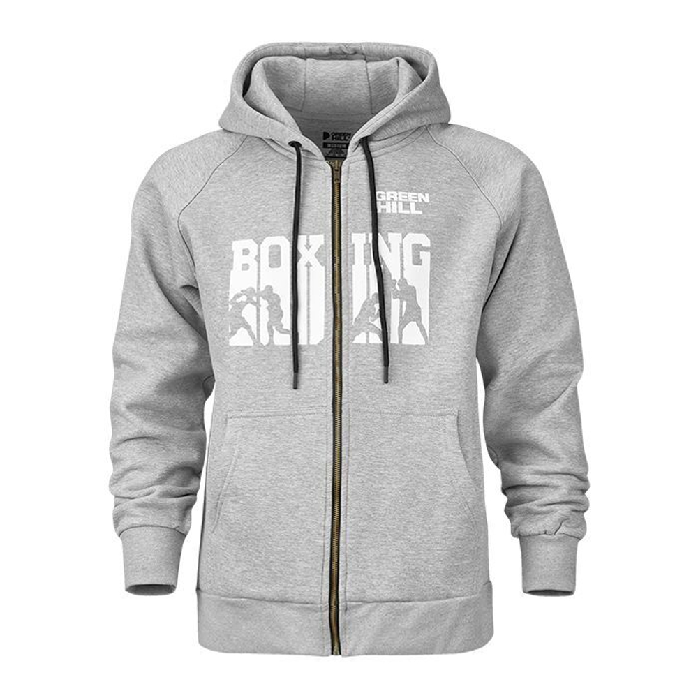 FH-10274A Толстовка на молнии BOXING серая