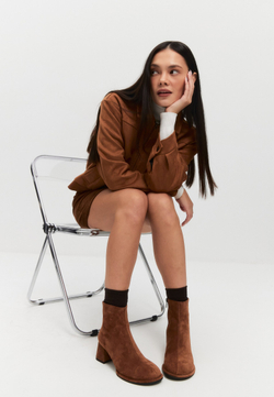 Ботильоны // Inga // Coffee // Suede