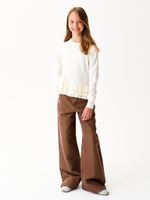 Джемпер для девочки AT1259 молочный