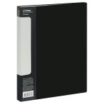 Папка с 80 вкладышами, Стамм стандарт, 800мкм, корешок 30мм, черная