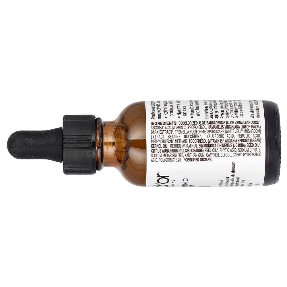 Pura D'or, профессиональная сыворотка с 20% витамином C, 29,57 мл (1 жидк. унция)