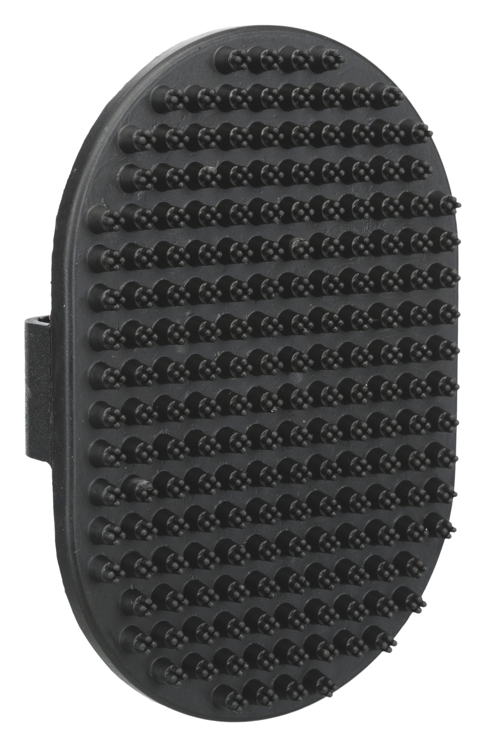 Щетка Trixie "Massage Brush", массажная, для кошек, собак, 13x9см, цвет черный