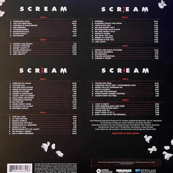Marco Beltrami - Scream (Soundtracks) - Red & Black Smoke 5LP Box