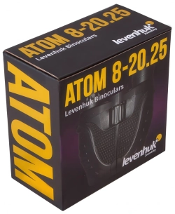 Бинокль Levenhuk Atom 8–20x25 - упаковка крупным планом
