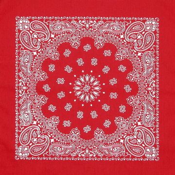 Бандана красная белые огурцы (303)