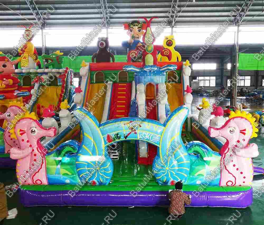 Надувной батут "Фантазия", 14*7*7 м