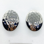 Швензы-гвоздики, цвет серебро, 23*18 мм, цена за пару