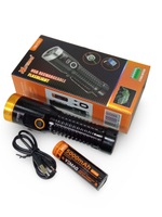 Фонарь ручной яркий многофункциональный 7LED+лазер YM-F701