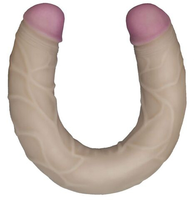 Двусторонний фаллоимитатор Monster 2 - 54 см. (Цвет: телесный)