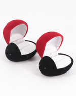 Флокированный футляр в виде божьей коровки для ювелирных украшений