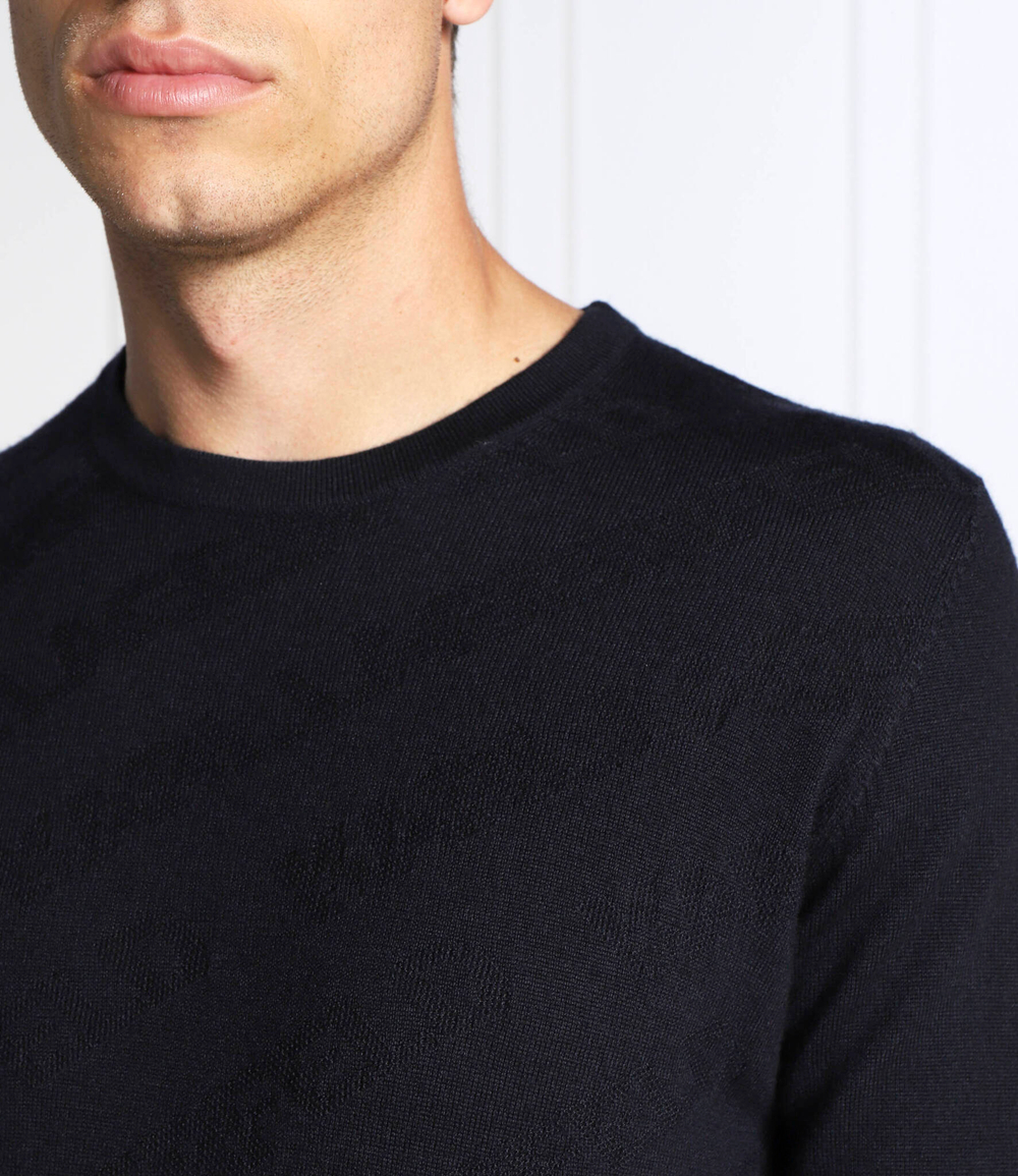 Хлопковый свитер Karl Lagerfeld - темно-синий(655006 524399)