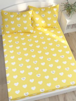 Постельное белье Сказка "Жизель" 2-спальный Наволочка 50х70 см 2 шт Простынь на резинке 160х200 см Пододеяльник 175х215 см, перкаль