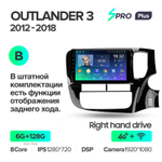 Teyes SPRO Plus 10" для Mitsubishi Outlander 2012-2018 (прав)