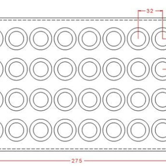 539-у | Форма для шоколадных изделий (275*175мм)