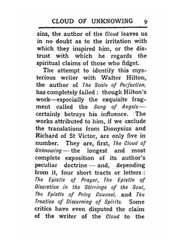 The Cloud of Unknowing | E.Underhill